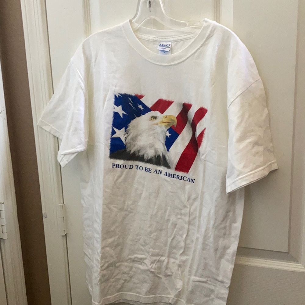 FINAL MARKDOWN Proud to be an American tee large